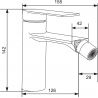 Mexen Zero bidet tap Chrome - 71120-00