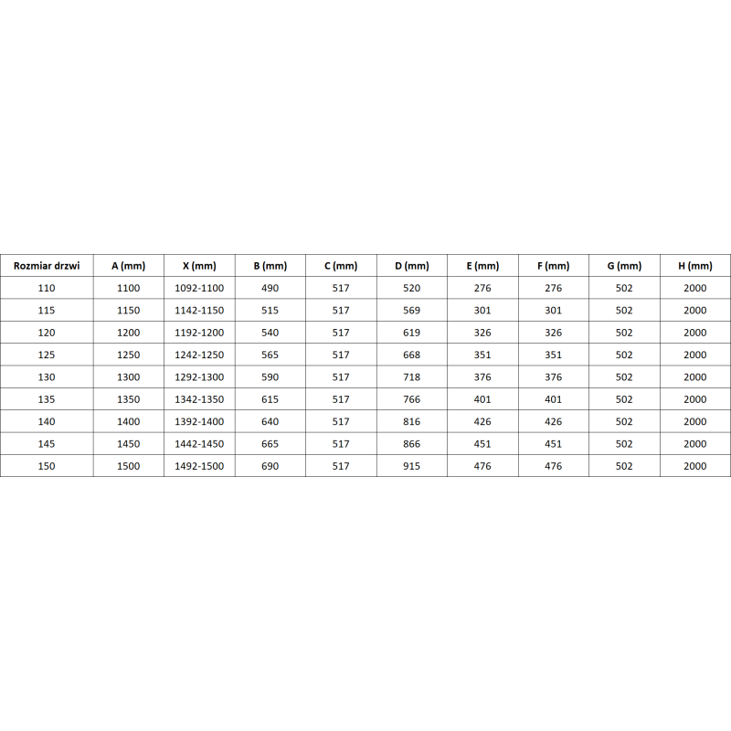 Mexen Lunar-F L folding shower door right side 135 cm, transparent, brushed gold - 836SL-135-050-55-00-P