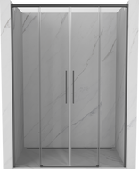Mexen Rox Duo sliding shower doors 150 cm, transparent, gun metal - 8C2-150-002-95-00