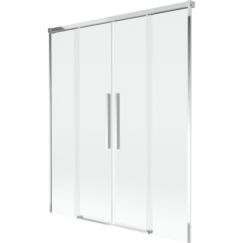 Mexen Rox 2-panel retractable bathtub screen 150 x 150 cm, transparent, chrome - 8C9-150-002-01-00