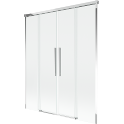 Mexen Rox bathtub screen 2-panel sliding 160 x 150 cm, transparent, chrome - 8C9-160-002-01-00