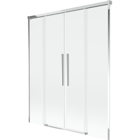 Mexen Rox bathtub screen 2-panel sliding 160 x 150 cm, transparent, chrome - 8C9-160-002-01-00