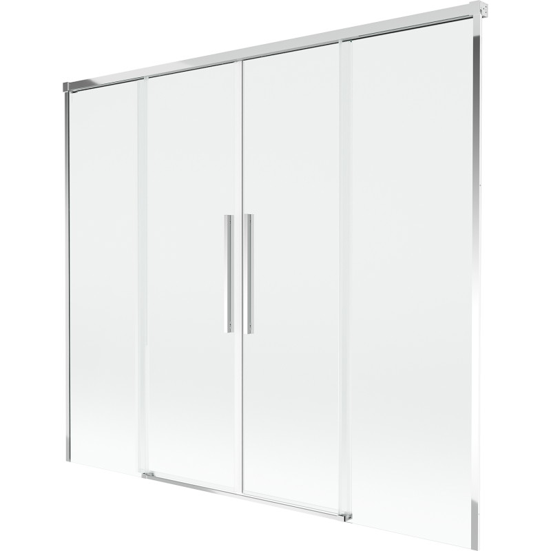 Mexen Rox 2-panel sliding bathtub screen 170 x 150 cm, transparent, chrome - 8C9-170-002-01-00