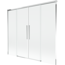 Mexen Rox 2-panel sliding bath screen 190 x 150 cm, transparent, chrome - 8C9-190-002-01-00
