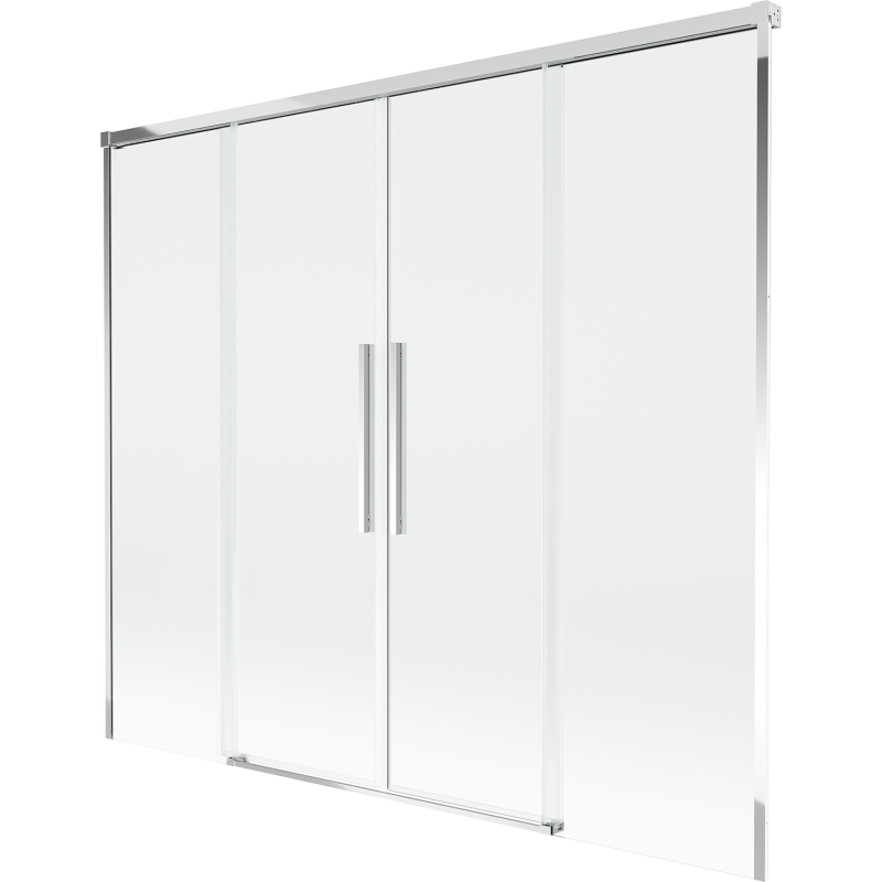 Mexen Rox 2-panel sliding shower screen 190 x 150 cm, transparent, chrome - 8C9-190-002-01-00