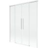 Mexen Rox 2-panel sliding bath screen 140 x 150 cm, transparent, white - 8C9-140-002-20-00