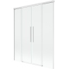 Mexen Rox shower screen 2-panel sliding 150 x 150 cm, transparent, white - 8C9-150-002-20-00