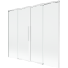 Mexen Rox two-panel sliding bathtub screen 170 x 150 cm, transparent, white - 8C9-170-002-20-00