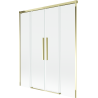 Mexen Rox 2-panel sliding shower screen 150 x 150 cm, transparent, gold - 8C9-150-002-50-00