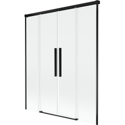 Mexen Rox 2-door sliding shower screen 150 x 150 cm, transparent, black - 8C9-150-002-70-00