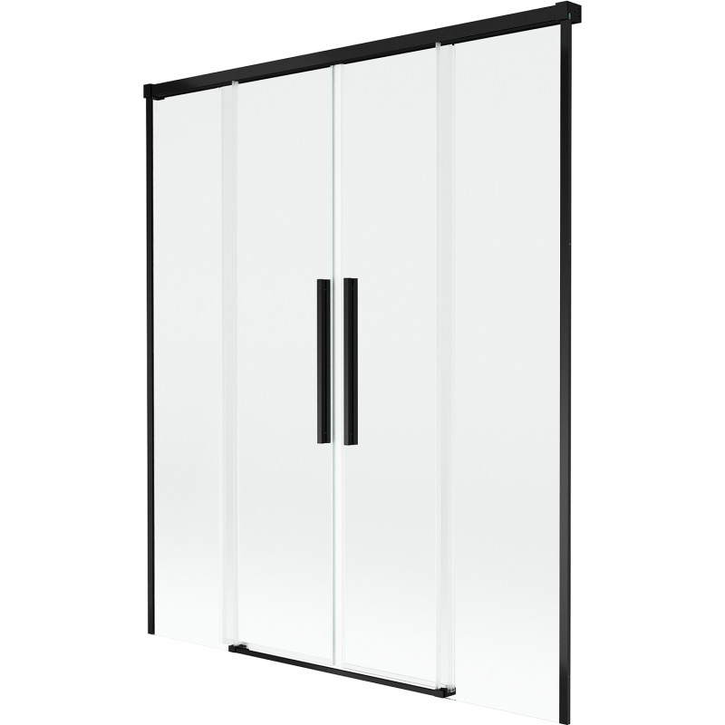 Mexen Rox 2-panel sliding bathtub screen 150 x 150 cm, transparent, black - 8C9-150-002-70-00