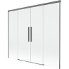 Mexen Rox 2-panel sliding bath screen 170 x 150 cm, transparent, gun metal - 8C9-170-002-95-00