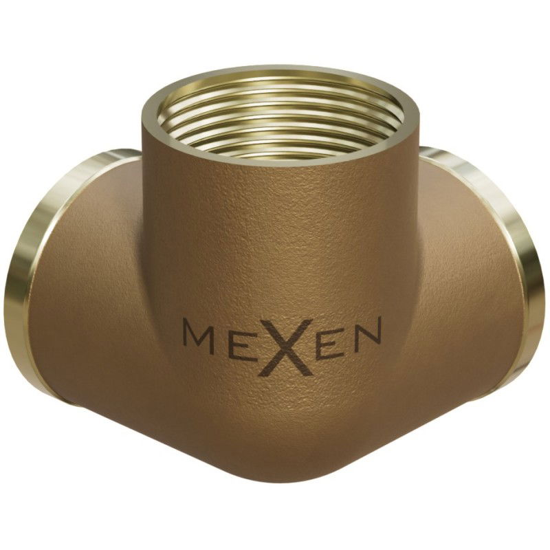 Mexen BRASS 3D Brass Tee 1/2 FF x 1/2 FF x 1/2 FF - W97425-121212