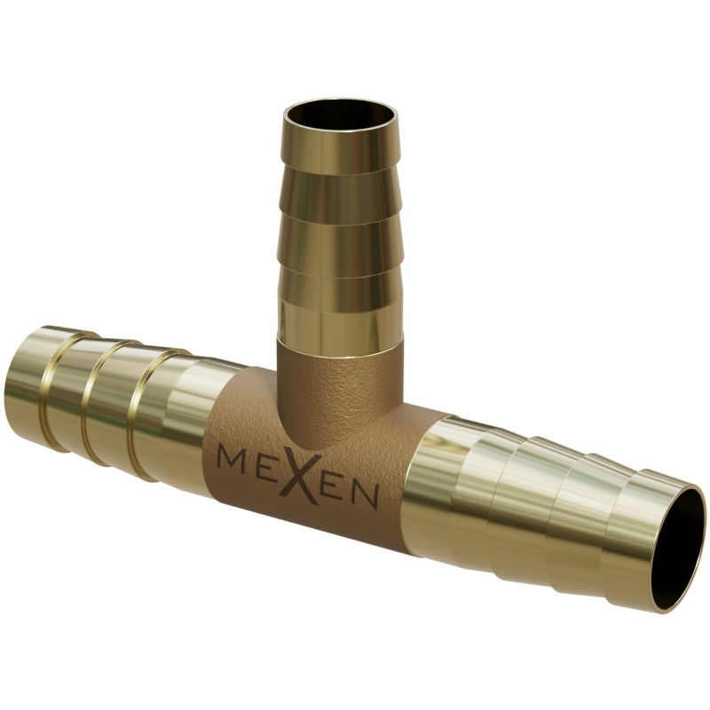 Mexen BRASS T-connector for hose brass 8 x 8 x 8 mm - W97428-080808