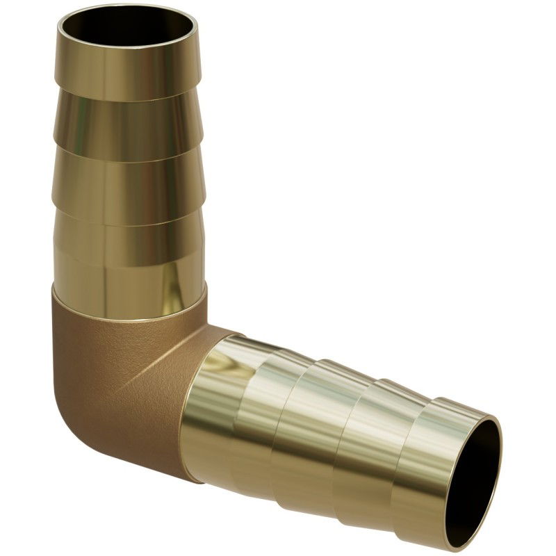 Mexen BRASS elbow connector for brass hose 10 x 10 mm - W97431-1010