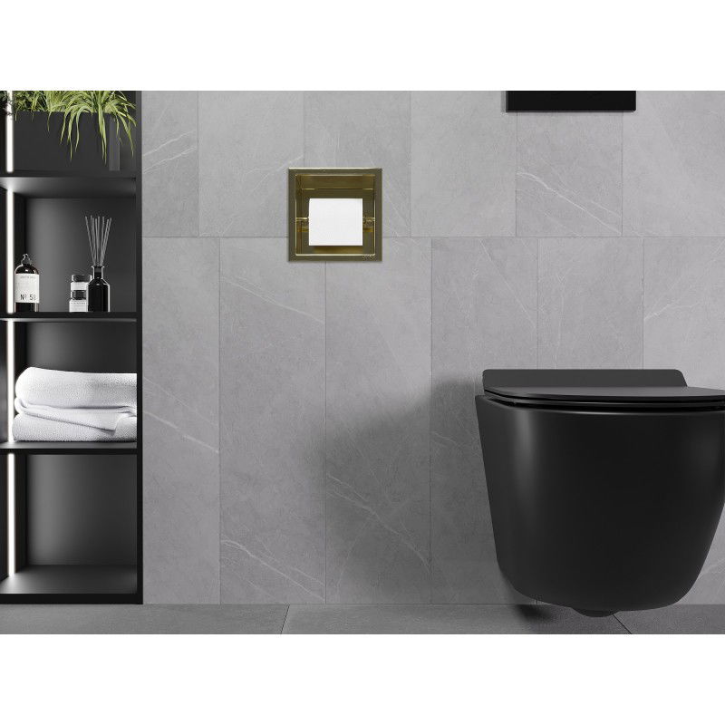 Mexen X-Wall-P toilet paper holder, brushed gold - 1953