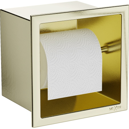 Mexen X-Wall-P toilet paper holder, brushed gold - 1953