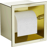 Mexen X-Wall-P toilet paper holder, brushed gold - 1953