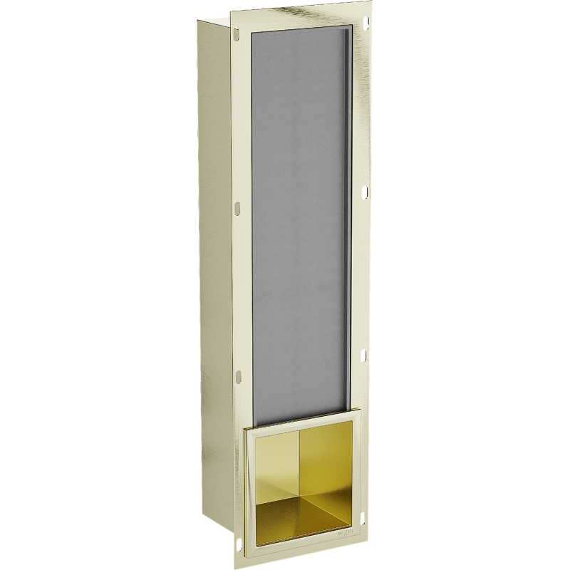 Mexen X-Wall-B toilet paper magazine, brushed gold - 1955