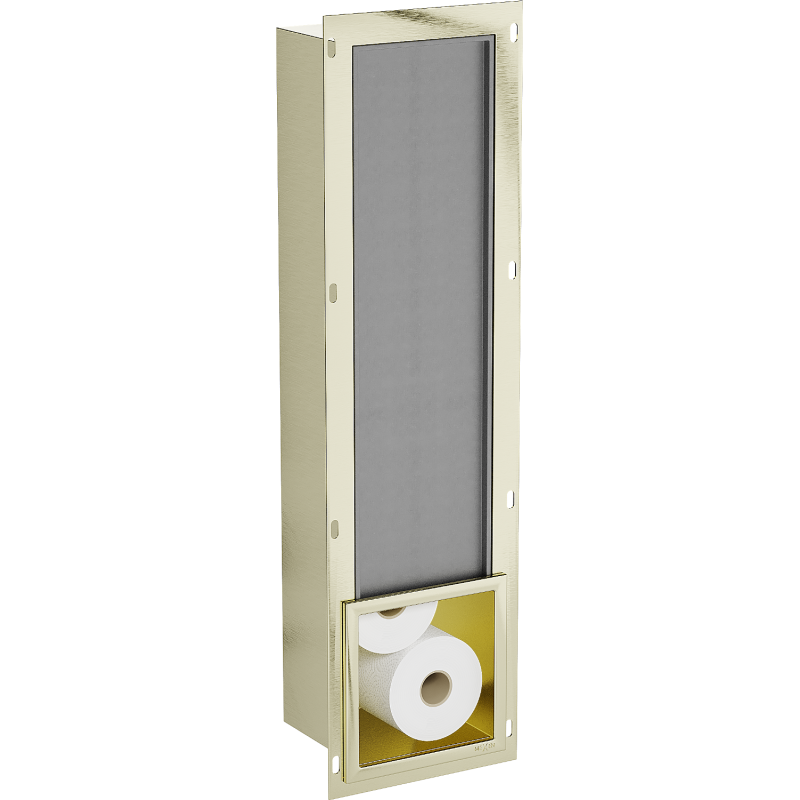 Mexen X-Wall-B toilet paper holder, brushed gold - 1955