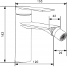 Mexen Zero black bidet tap - 71120-70