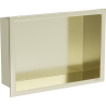 Mexen X-Wall-R recessed shelf with flange 30 x 20 cm, brushed gold - 1950302010