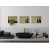 Mexen X-Wall-R recessed shelf with flange 30 x 20 cm, brushed gold - 1950302010