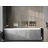 Mexen X-Wall-R recessed shelf with flange 30 x 20 cm, brushed gold - 1950302010