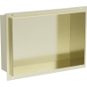 Mexen X-Wall-NR niche shelf without flange 30 x 20 cm, brushed gold - 1951302010