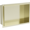 Mexen X-Wall-NR recessed shelf without flange 30 x 20 cm, brushed gold - 1951302010