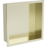 Mexen X-Wall-R recessed shelf with flange 30 x 30 cm, brushed gold - 1950303010
