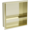 Mexen X-Wall-NR niche shelf without flange with shelf 30 x 30 cm, brushed gold - 1951303010S