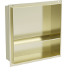 Mexen X-Wall-NR recessed shelf with a flange and shelf 30 x 30 cm, Gold - 1951303010S