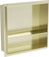 Mexen X-Wall-NR niche shelf without flange with shelf 30 x 30 cm, brushed gold - 1951303010S