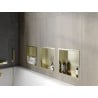 Mexen X-Wall-R recessed shelf with flange 30 x 30 cm, brushed gold - 1950303010