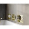 Mexen X-Wall-NR recessed shelf with a flange and shelf 30 x 30 cm, Gold - 1951303010S