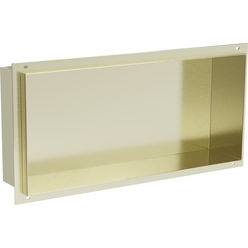Mexen X-Wall-NR recessed shelf without flange 45 x 20 cm, brushed gold - 1951452010