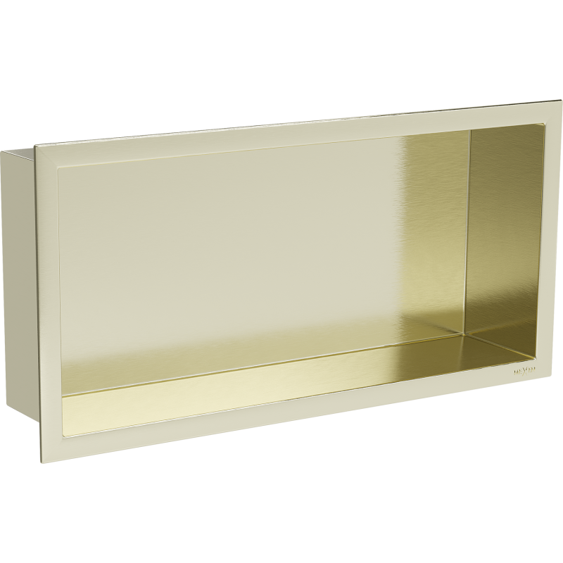 Mexen X-Wall-R niche shelf with flange 45 x 20 cm, brushed gold - 1950452010
