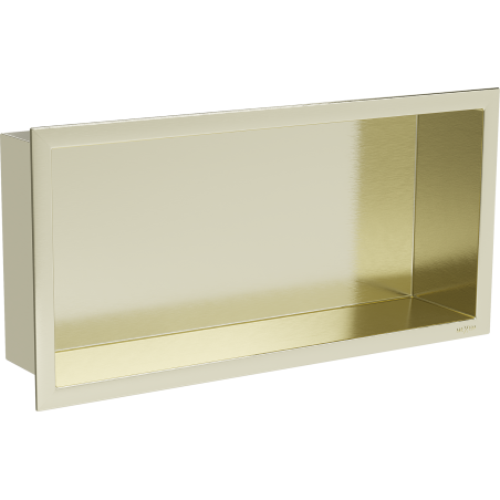 Mexen X-Wall-R recessed shelf with flange 45 x 20 cm, brushed gold - 1950452010