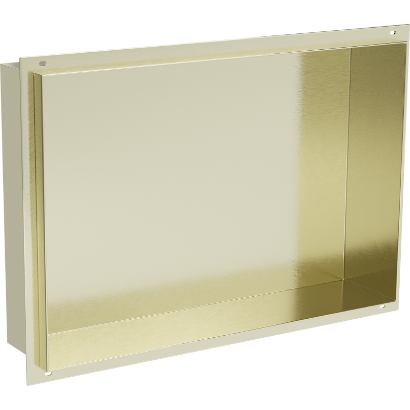 Mexen X-Wall-NR recessed shelf without flange 45 x 30 cm, brushed gold - 1951453010