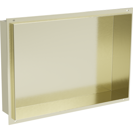 Mexen X-Wall-NR recessed shelf without flange 45 x 30 cm, brushed gold - 1951453010