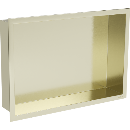 Mexen X-Wall-R recessed shelf with flange 45 x 30 cm, brushed gold - 1950453010