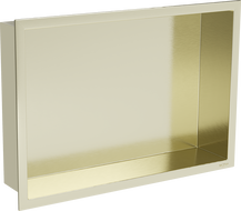 Mexen X-Wall-R recessed shelf with flange 45 x 30 cm, brushed gold - 1950453010