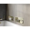 Mexen X-Wall-R recessed shelf with flange 45 x 20 cm, brushed gold - 1950452010