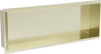 Mexen X-Wall-NR niche shelf without flange 60 x 20 cm, brushed gold - 1951602010