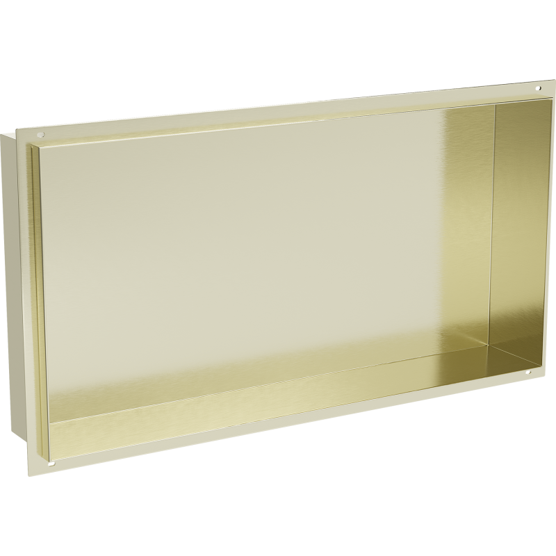 Mexen X-Wall-NR recessed shelf without flange 60 x 30 cm, brushed gold - 1951603010