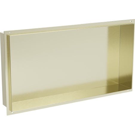 Mexen X-Wall-NR recessed shelf without flange 60 x 30 cm, brushed gold - 1951603010