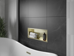 Mexen X-Wall-R shower niche with flange 60 x 20 cm, Gold- 1950602010