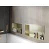 Mexen X-Wall-R recessed shelf with flange 60 x 30 cm, brushed gold - 1950603010