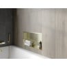 Mexen X-Wall-R recessed shelf with flange 60 x 30 cm, brushed gold - 1950603010